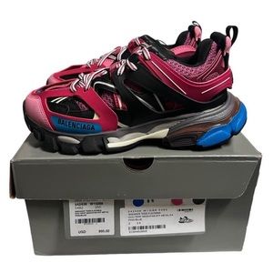 Balenciaga Track Sneakers Platform Pink Blue IT35 W35 Women Trainers Runners